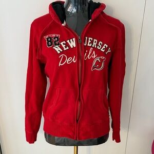 NHL New Jersey Devils Red Zip-Up Jacket